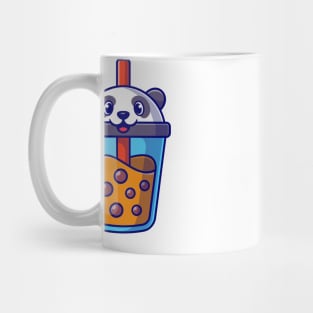 Cute Panda Boba Milk Tea Cartoon Mug